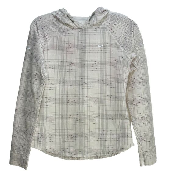 Nike Women's Hooded Long Sleeve Dri Fit Vented Pullover Sz S Reflective Running - Picture 1 of 7